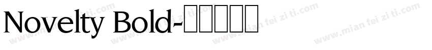Novelty Bold字体转换